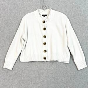 Quince Organic Cotton Cropped Cardigan Sweater Closet Basic Capsule Minimalist